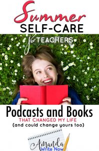self-care podcasts and books for teachers