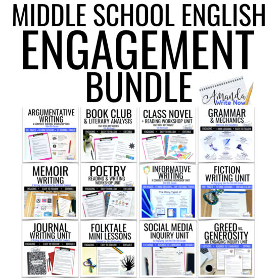 Middle School English Engagement Bundle.001
